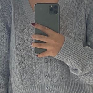 cute cardigan oversized cropped